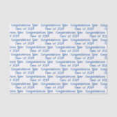 Papier Mousseline Message de graduation personnalisé (Recto)