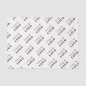 Papier Mousseline Message de logo personnalisé en mosaïque (Recto)