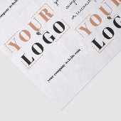 Papier Mousseline Message de logo personnalisé et site Web (Détail)