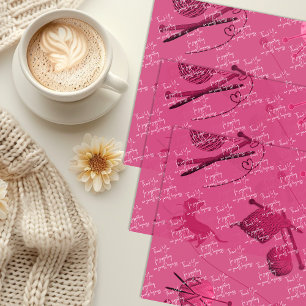 Papier Mousseline Message de remerciement pour entreprise de tricot