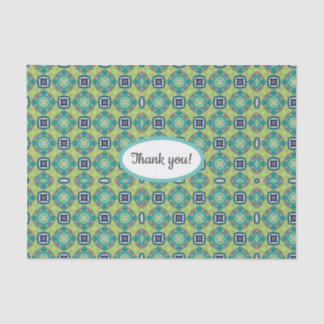 Papier Mousseline Message Patterned Tissue Paper with Thankyou!