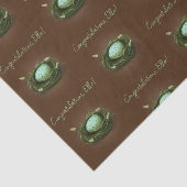 Papier Mousseline Message personnalisé pour le nid d'oiseau à l'oeuf (Détail)