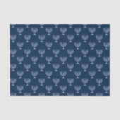 Papier Mousseline Métallique Filigree Menorah (Recto)