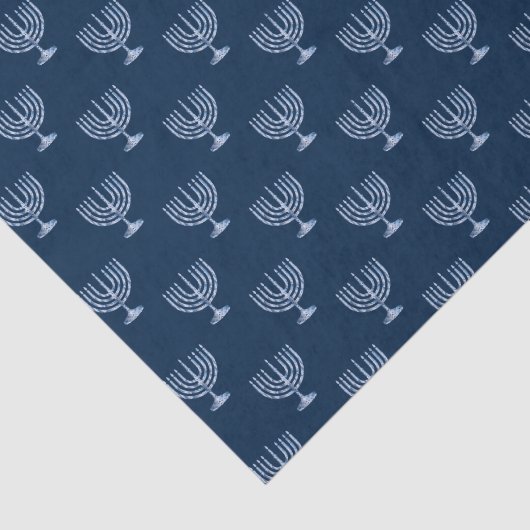 Papier Mousseline Métallique Filigree Menorah (Détail)