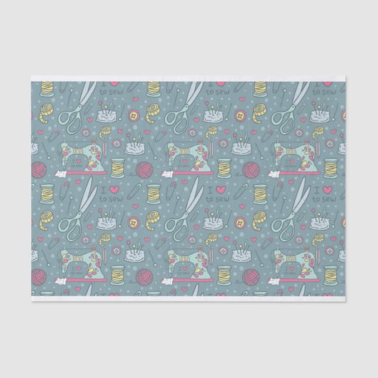 Papier Mousseline Métiers de notions de machine à coudre (Recto)