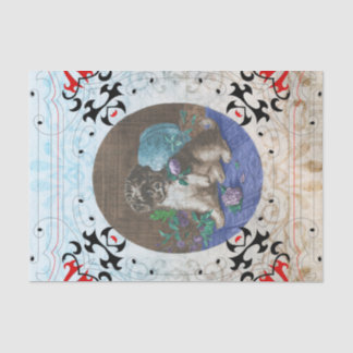 Papier Mousseline Métiers et decoupage vintages mignons de motif de