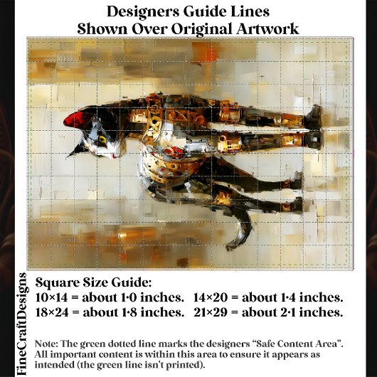 Papier Mousseline Mettalic Steampunk Cat Portrait EM5L Decoupage