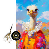 Papier Mousseline Meubles Décorés à l'Aide de Découpages de l'Autruc