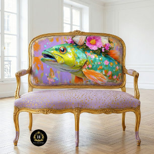Papier Mousseline Meubles Découpe Florale Poisson Vintage