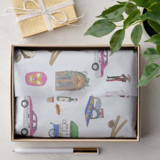 Papier Mousseline Mexico (Cadeau)