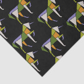 Papier Mousseline Mi-siècle Abstrait Unicorne Tangram animal (Détail)