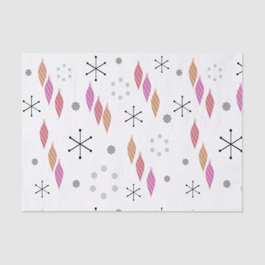 Papier Mousseline Mi-siècle hiver moderne (Recto)