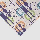 Papier Mousseline Mi-siècle moderne âge atomique Motif Abstrait (Détail)