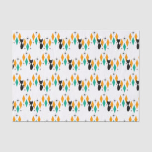 Papier Mousseline Mi siècle moderne Diamants atomiques Starburburts