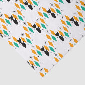 Papier Mousseline Mi siècle moderne Diamants atomiques Starburburts  (Détail)