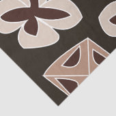 Papier Mousseline Mi-siècle Moderne Floral Géométrique (Détail)