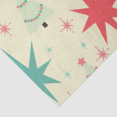 Papier Mousseline Mi-siècle Moderne Motif de Noël Papier Tissu (Détail)