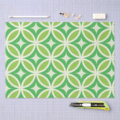 Papier Mousseline Mi-siècle Moderne Starburbs Cercles Vert (Artisanat)