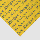 Papier Mousseline Michigan Maize et Blue (Détail)