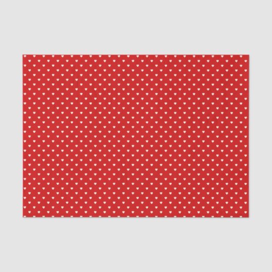 Papier Mousseline Micro Coeurs (Recto)