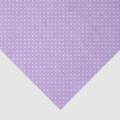 Papier Mousseline Micro pois blanc - Lavande tendre (Détail)