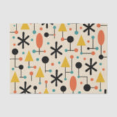 Papier Mousseline Mid Century Modern Starburst Pattern (Recto)