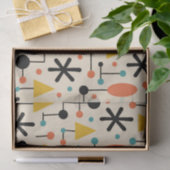Papier Mousseline Mid Century Modern Starburst Pattern (Cadeau)