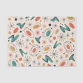 Papier Mousseline Mid Century Modern Starburst Pattern (Recto)