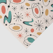 Papier Mousseline Mid Century Modern Starburst Pattern (Détail)
