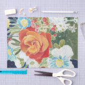 Papier Mousseline Midnight Florals IV (Artisanat)