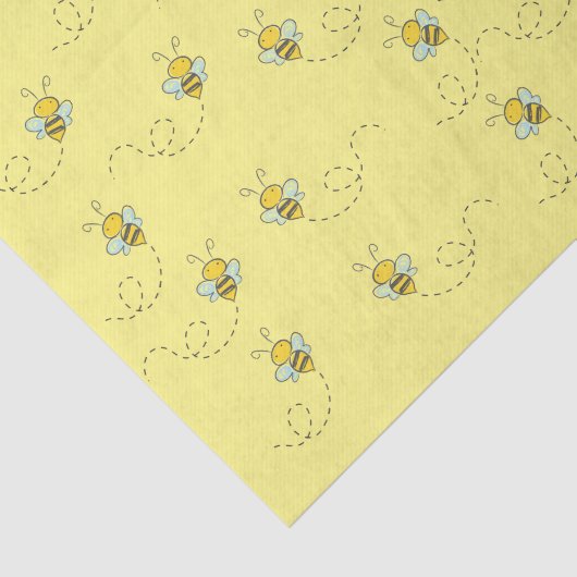 Papier Mousseline Miel Bee (Détail)