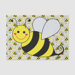Papier Mousseline Mignon gaffez l'abeille avec le motif