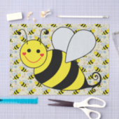 Papier Mousseline Mignon gaffez l'abeille avec le motif (Artisanat)