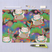 Papier Mousseline mignon maneki neko (Artisanat)