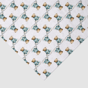 Papier Mousseline Mignon ours en peluche sur un nuage moelleux en py