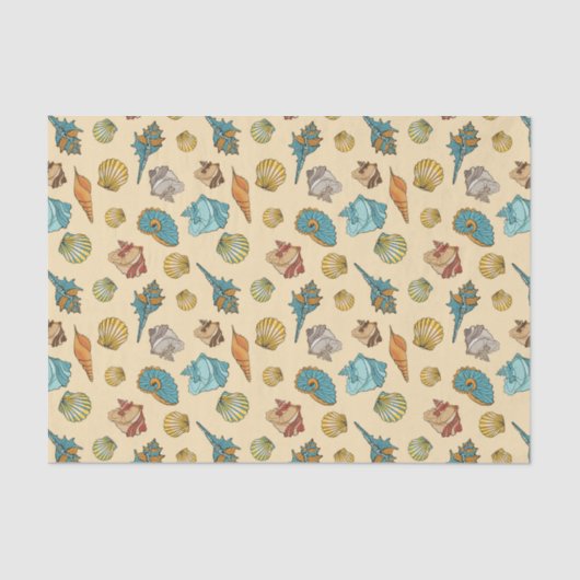 Papier Mousseline mignon plage motif (Recto)