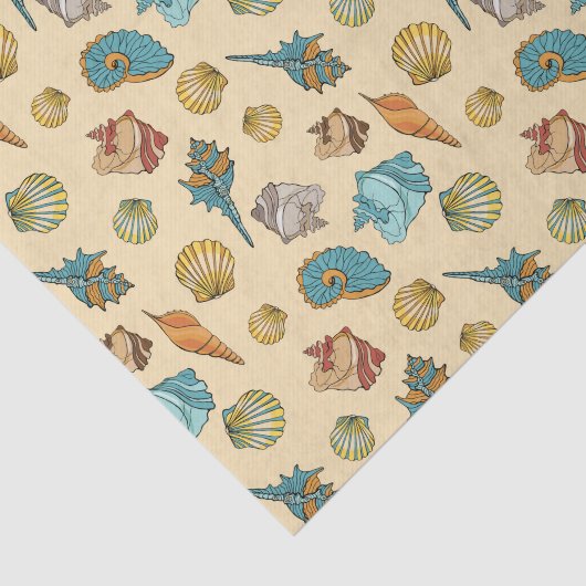 Papier Mousseline mignon plage motif (Détail)