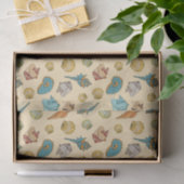 Papier Mousseline mignon plage motif (Cadeau)