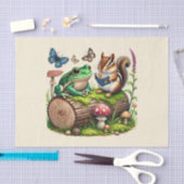 Papier Mousseline Mignonne amoureux des animaux découpage (Artisanat)