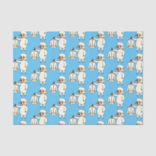 Papier Mousseline Mignonne brebis avec blouson