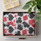 Papier Mousseline Mignonne carte couleur motif casino partie (Cadeau)