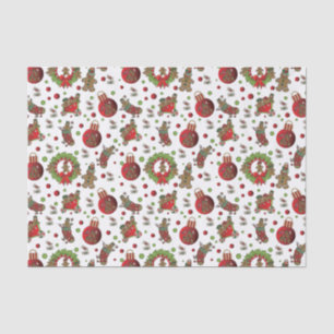 Papier Mousseline Mignonne Fun Christmas Gingerbread Hommes