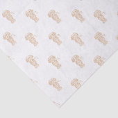 Papier Mousseline Mignonne long Haired Dachshund Chien de saucisse (Détail)