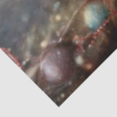 Papier Mousseline Mignonne Noël Souris Train Ride Decoupage (Détail)