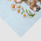 Papier Mousseline Mignonne Pony Mange Manger Des Marguerites (Détail)