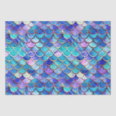 Papier Mousseline Mignonne Sirène Éscales Filles Motifs Anniversaire (Recto)