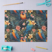 Papier Mousseline Mignonne Tropical Floral Jungle Birds Découpage (Artisanat)