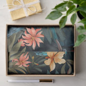 Papier Mousseline Mignonne Tropical Floral Jungle Birds Découpage (Cadeau)