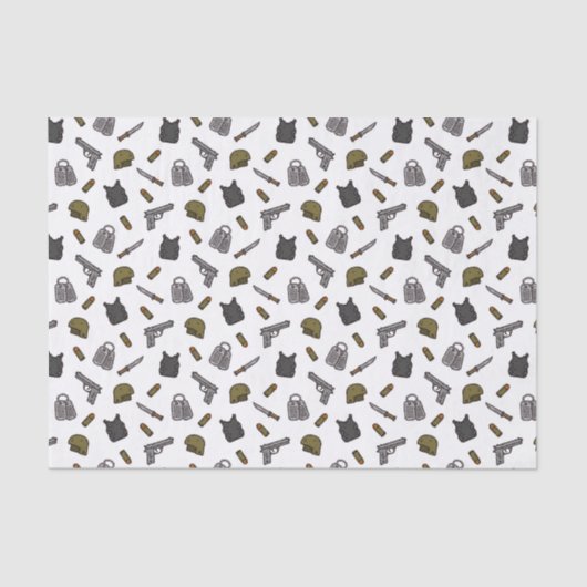 Papier Mousseline Military (Recto)