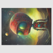 Papier Mousseline Milo l'explorateur cosmique Découpage (Recto)